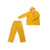 Kišno odijelo žuto od PVC-a u dva dijela, hlače i kaput s kapuljačom