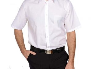 Bijele konobarske košulje s kratkim rukavima